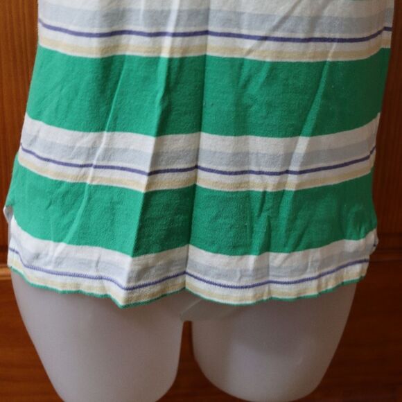 Vintage Y2K Hollister Green & White Stripe Baby Polo Shirt Medium - Picture 12 of 16